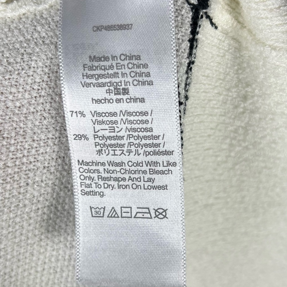 Madewell Top Womens Large Stripe Knit Short Sleeve Button Up Polo Sporty Prep - Picture 8 of 8